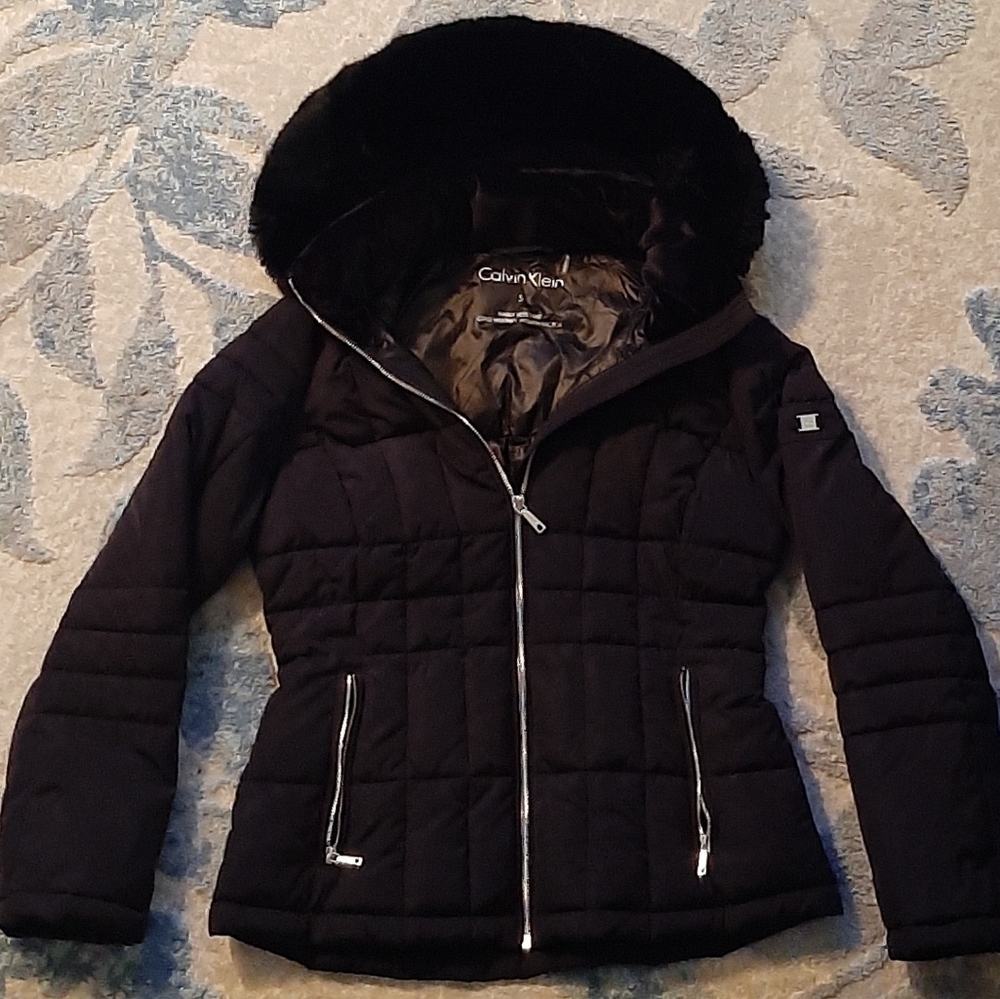 Calvin Klein COAT Jacket , size Small, Black